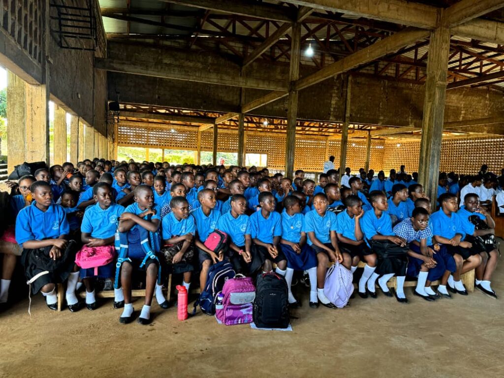 Cross section of female students in CCSS Nkolmbong during celebration of the International day of the Girl child by Sisterspeak237