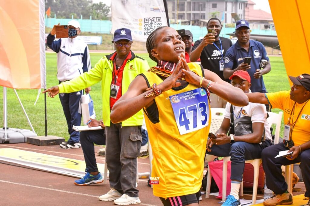 Wirba Grace, female winner, Mt Cameroon Race of Hope 2026