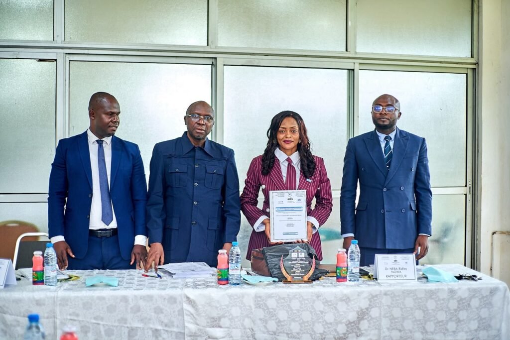 Ndoh Ida in group photo with jury members